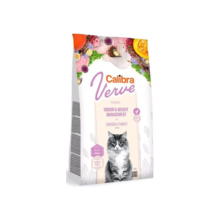 Calibra Cat Verve GF Indoor&Weight Chicken 750g